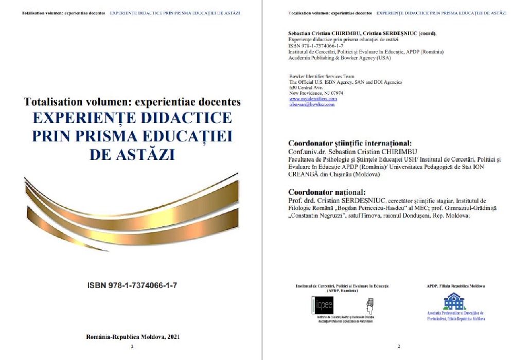 Coperta carte Experiente didactice